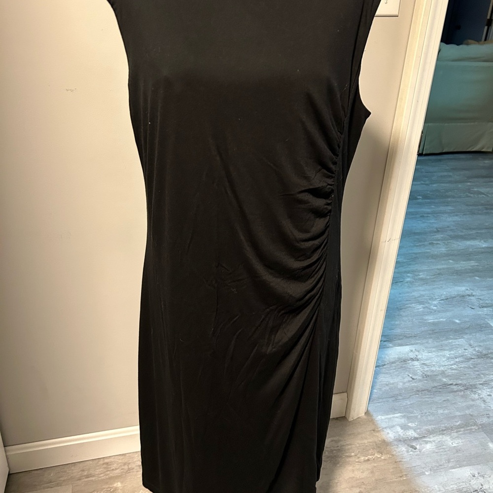 Ann Taylor Loft Black Asymmetrical Dress NWT